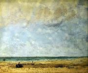 Gustave Courbet Seashore painting